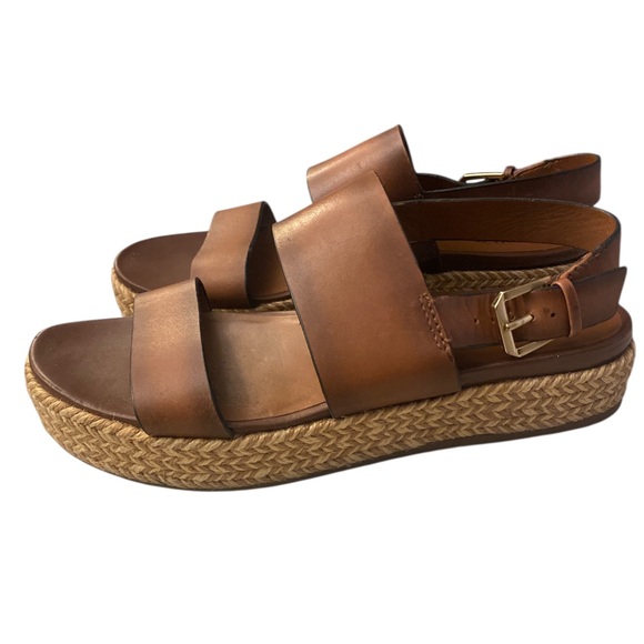 Naturalizer Tan Leather Sandals 8M GUC - Picture 1 of 7